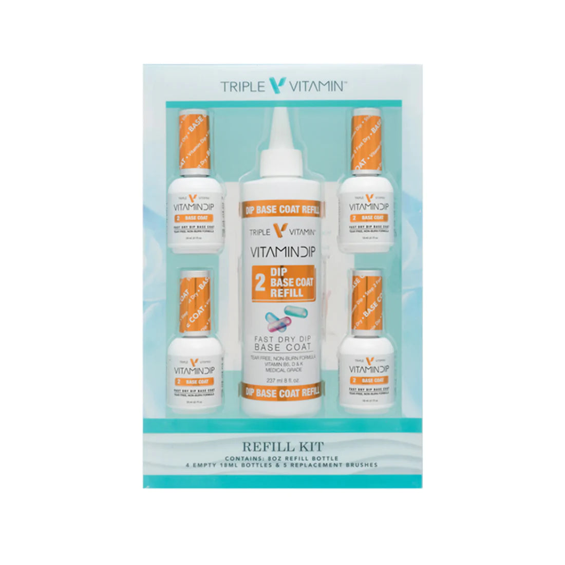 Vitamin Dip Base Coat Refill Kit #2 (8oz.)