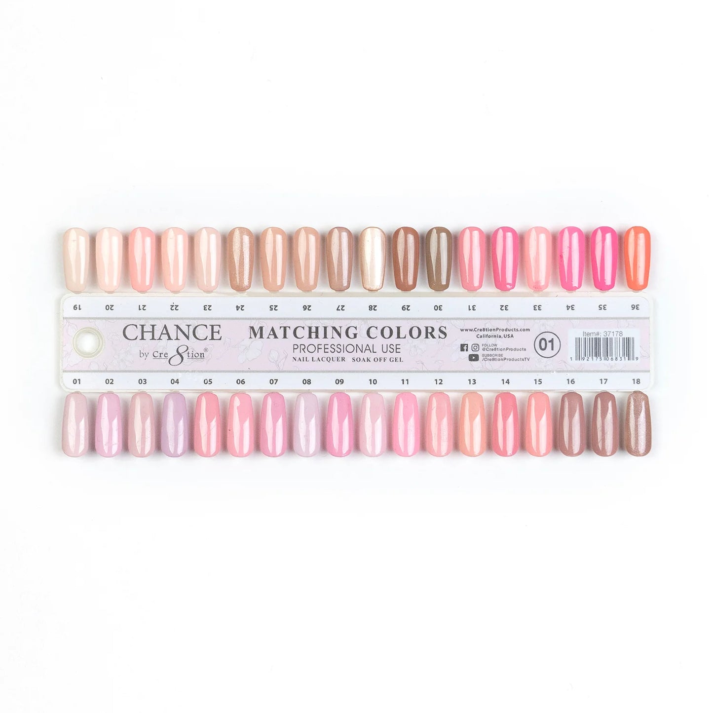 Chance Gel/Lacquer Duo Bundle (396 colors) + FREE 2 set of color charts