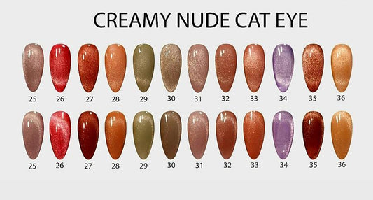Creamy Nude Cat Eye Set (12 colors)