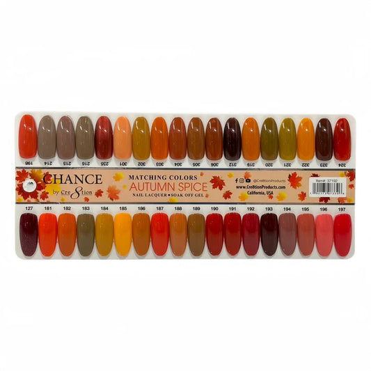 Cre8tion Chance Autumn Gel/Lacquer Duo Bundle (36colors ) + FREE 1 set of color chart